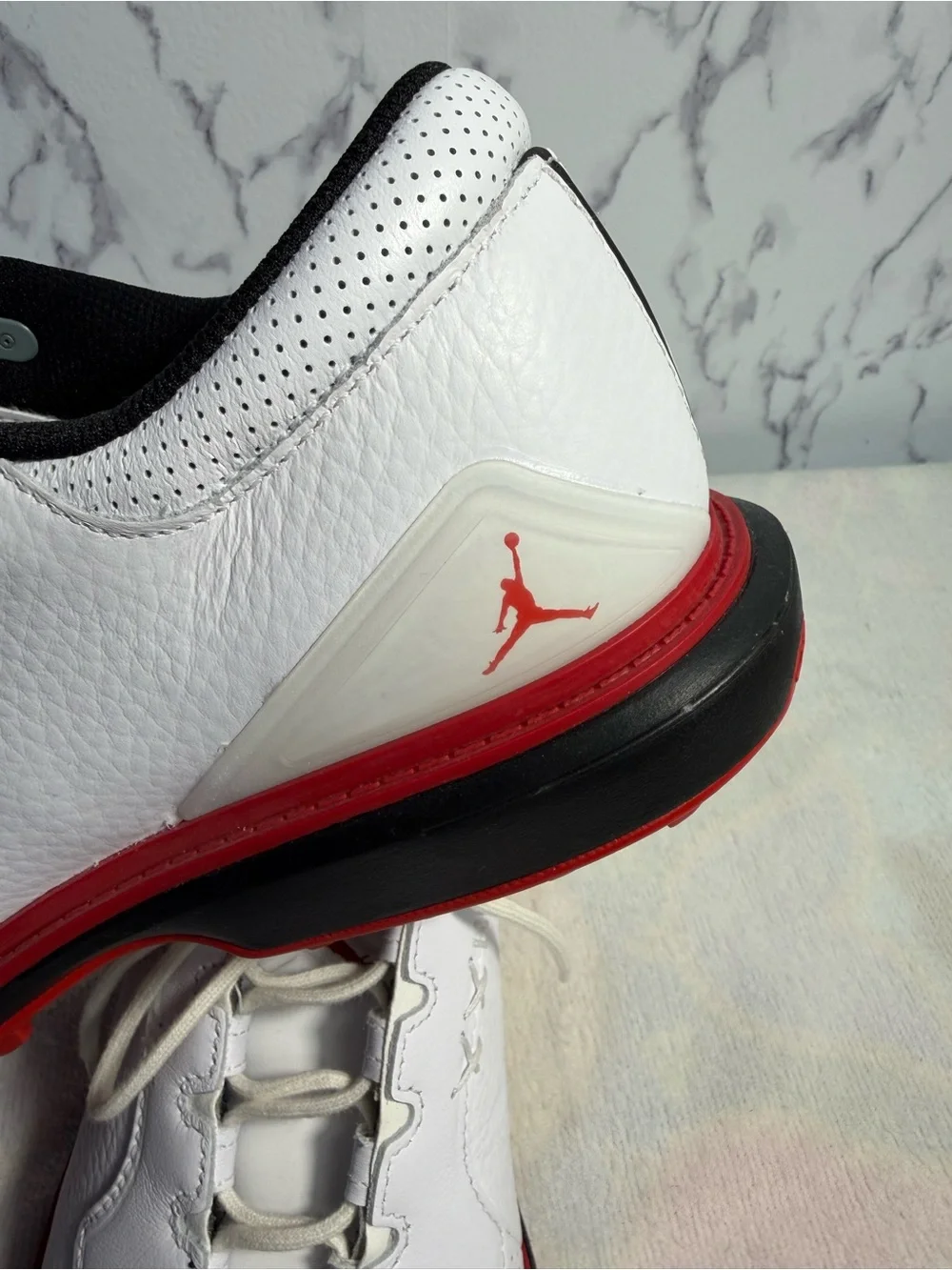 Nike Air Jordan ADG 5 Spikeless Golf Shoes White Black Red Men’s 11.5 NWOT